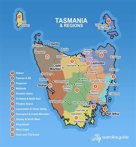 cities in tasmania